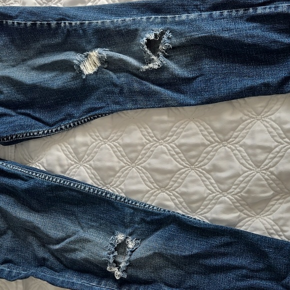 Levi's 524 Too Superlow Distressed Jeans 9M W29 L32 - Picture 7 of 14